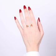 Anello in Acciaio con punto luce