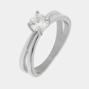 Anello in Acciaio solitario