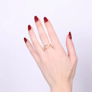 Anello in Acciaio con cuori