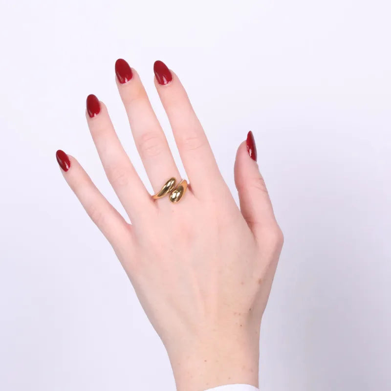 Anello in Acciaio contrariè liscio - BYSIMON gioielli