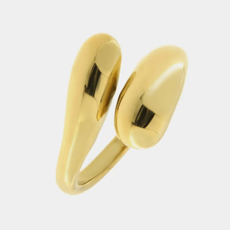 Anello in Acciaio contrariè liscio - BYSIMON gioielli