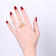 Anello in Acciaio contrariè rigato