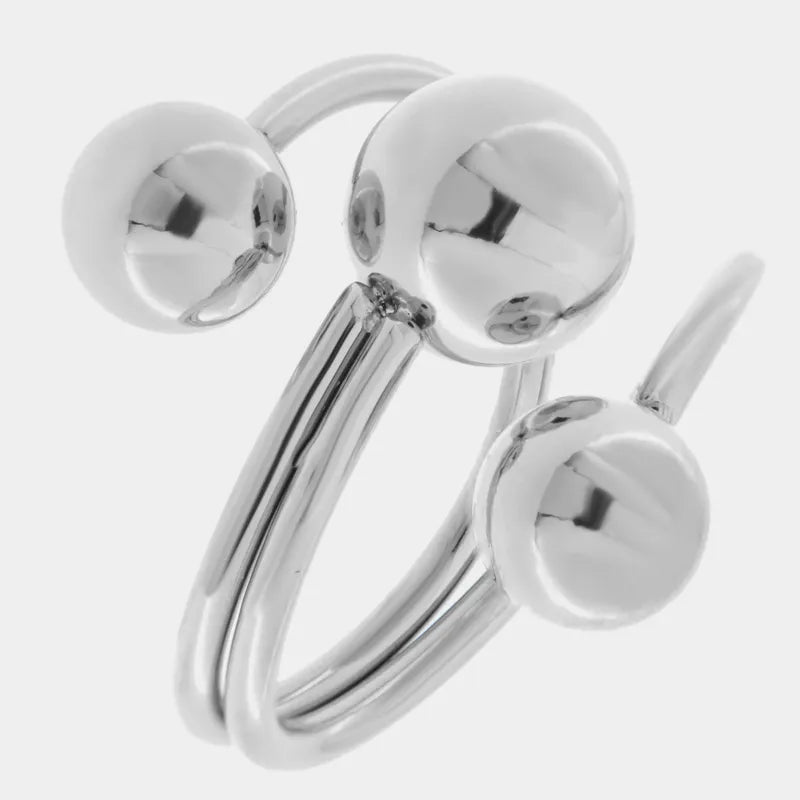 Anello in Acciaio con sfere