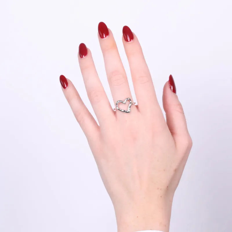 Anello in Acciaio con cuore COEUR - gioiello BySimon