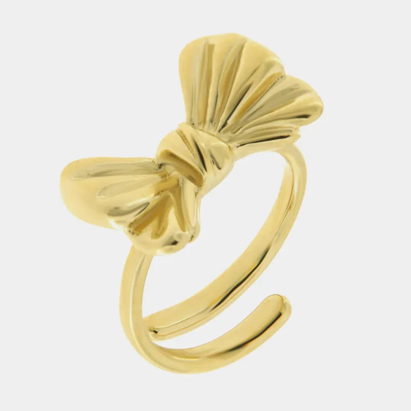 Anello in Acciaio con fiocco