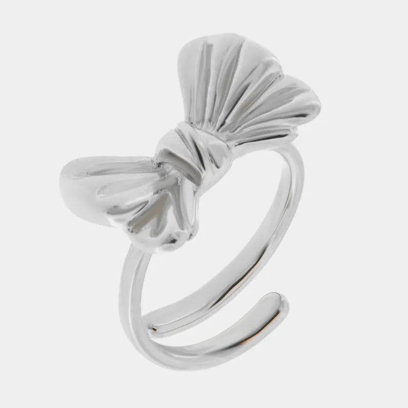 Anello in Acciaio con fiocco COEUR - gioiello BySimon
