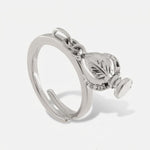 Anello in Acciaio pumo portafortuna pugliese silver BYS - gioiello BySimon