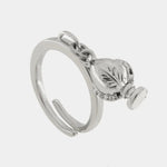 Anello in Acciaio pumo portafortuna pugliese silver BYS - gioiello BySimon
