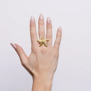 Anello in Acciaio anello con stella marina - BYSIMON gioielli