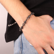 Bracciale in Acciaio intrecci in acciaio