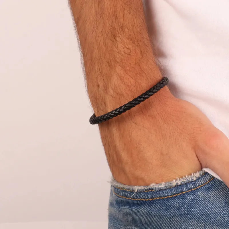Bracciale in Acciaio rigido con elemento centrale