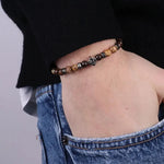 Bracciale in Acciaio con pietre colorate