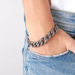 Bracciale in Acciaio con catene IJEWEL - gioiello BySimon