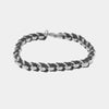 Bracciale in Acciaio con catene intrecciate