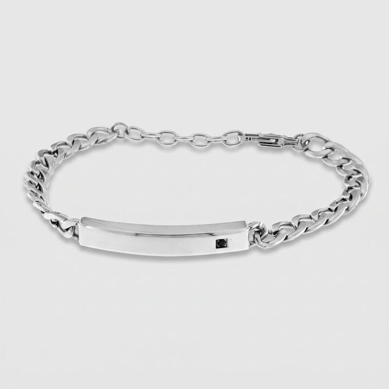 Bracciale in Acciaio con targhetta centrale IJEWEL - gioiello BySimon