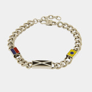 Bracciale in Acciaio con bandiere nautiche