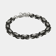 Bracciale in Acciaio a catena intrecciata