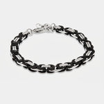 Bracciale in Acciaio a catena intrecciata - BYSIMON gioielli