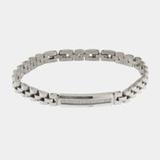 Bracciale in Acciaio a catena con cristalli