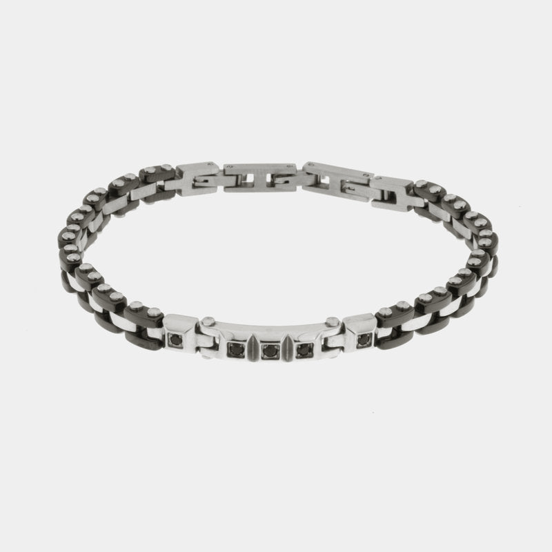 Bracciale in Acciaio con perle ovali IJEWEL - gioiello BySimon