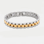Bracciale in Acciaio maglia jubilee bianco/rosa - BYSIMON gioielli