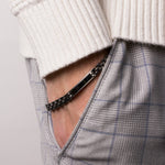 Bracciale in Acciaio con piastra IJEWEL - gioiello BySimon