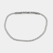 Bracciale in Acciaio tennis colore bianco