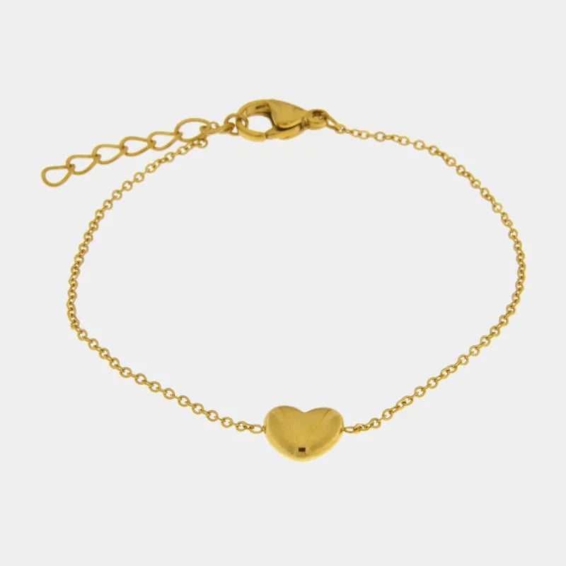 Bracciale in Acciaio con cuore bombato