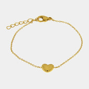 Bracciale in Acciaio con cuore bombato