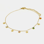 Bracciale in Acciaio con stelline e cristalli colorati COEUR - gioiello BySimon