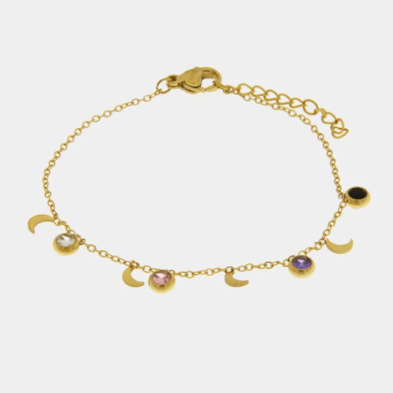 Bracciale in Acciaio con pendenti luna COEUR - gioiello BySimon