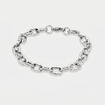 Bracciale in Acciaio a catena placcato argento IJEWEL - gioiello BySimon