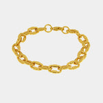 Bracciale in Acciaio a catena placcato oro IJEWEL - gioiello BySimon