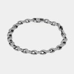 Bracciale in Acciaio a catena placcato argento IJEWEL - gioiello BySimon