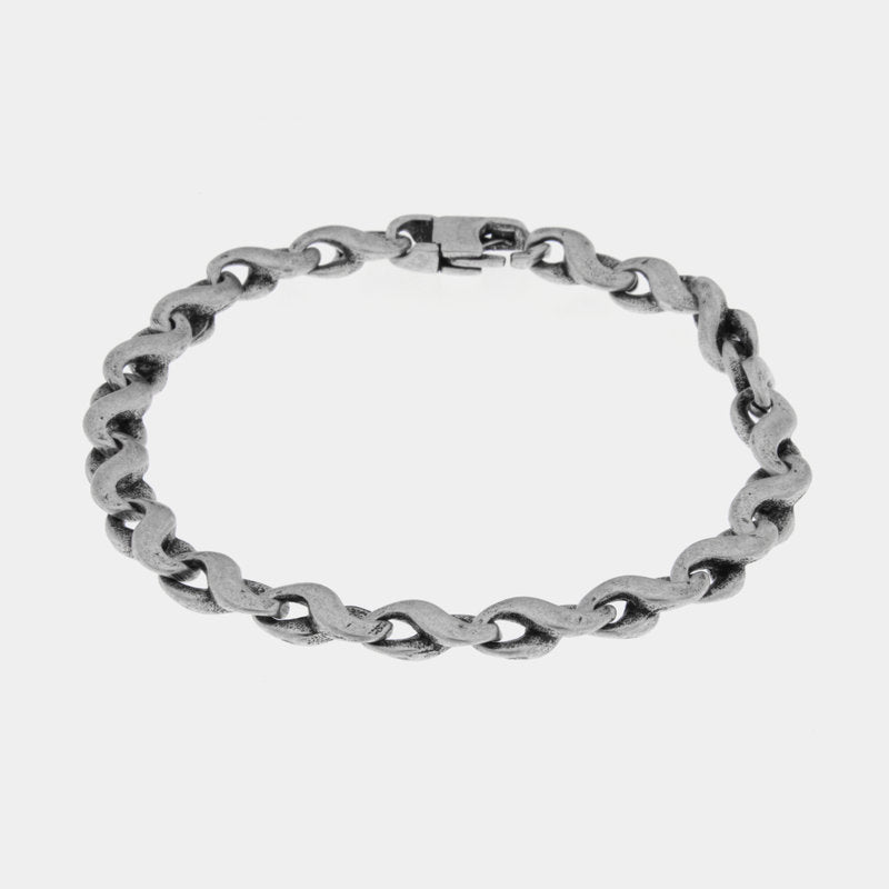 Bracciale in Acciaio a catena placcato argento IJEWEL - gioiello BySimon