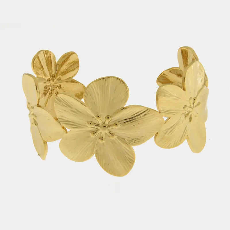 Bracciale in Acciaio a fiori