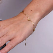 Bracciale in Acciaio con puntiluce pendenti