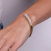 Bracciale in Acciaio rigido con zirconi