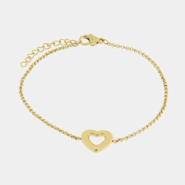 Bracciale in Acciaio con cuore - BYSIMON gioielli