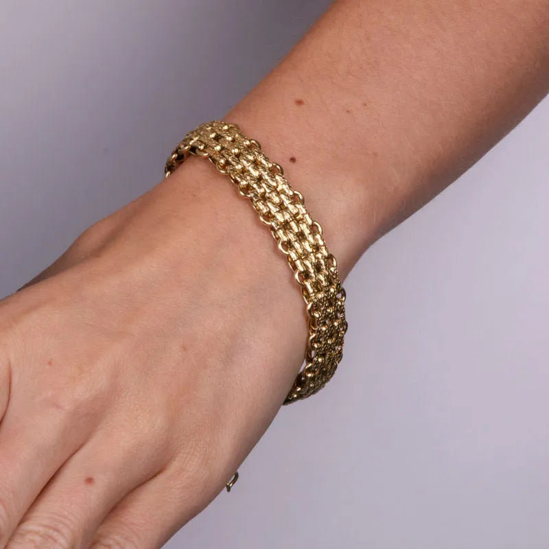 Bracciale in Acciaio a maglia intrecciata
