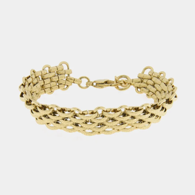 Bracciale in Acciaio a maglia intrecciata