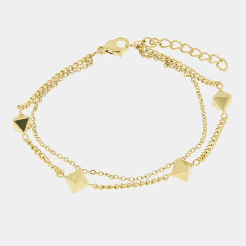 Bracciale in Acciaio multifilo con rombi