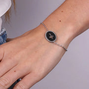 Bracciale in Acciaio con medaglia croce