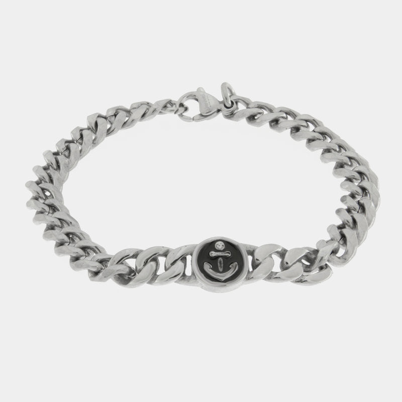 Bracciale in Acciaio con dettaglio e ancora IJEWEL - gioiello BySimon