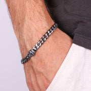 Bracciale in Acciaio con dettaglio e ancora