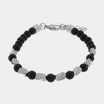 Bracciale in Acciaio con perle nere e in acciaio IJEWEL - gioiello BySimon