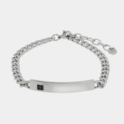 Bracciale in Acciaio con catena e medaglia