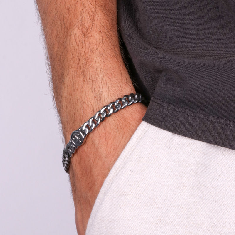 Bracciale in Acciaio a meglia groumette IJEWEL - gioiello BySimon
