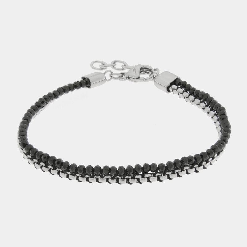 Bracciale in Acciaio maglia a spiga IJEWEL - gioiello BySimon
