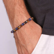 Bracciale in Acciaio con perline schiacciate